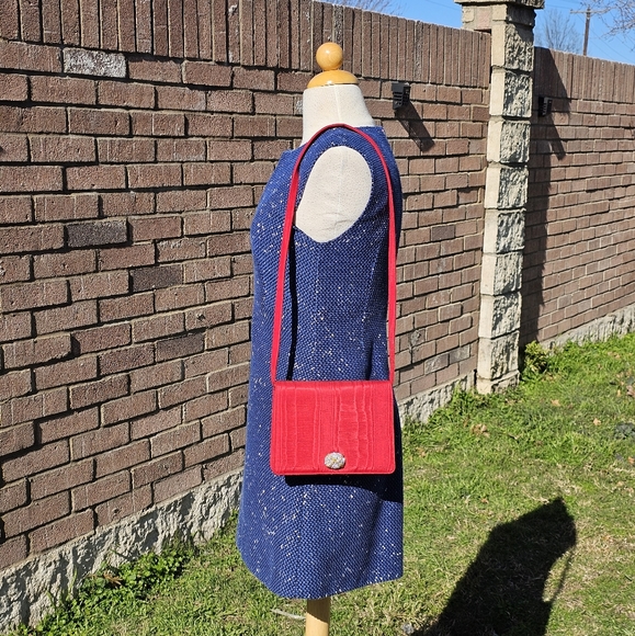 Martin Van Schaak vintage 2pc. red purse - Picture 12 of 14